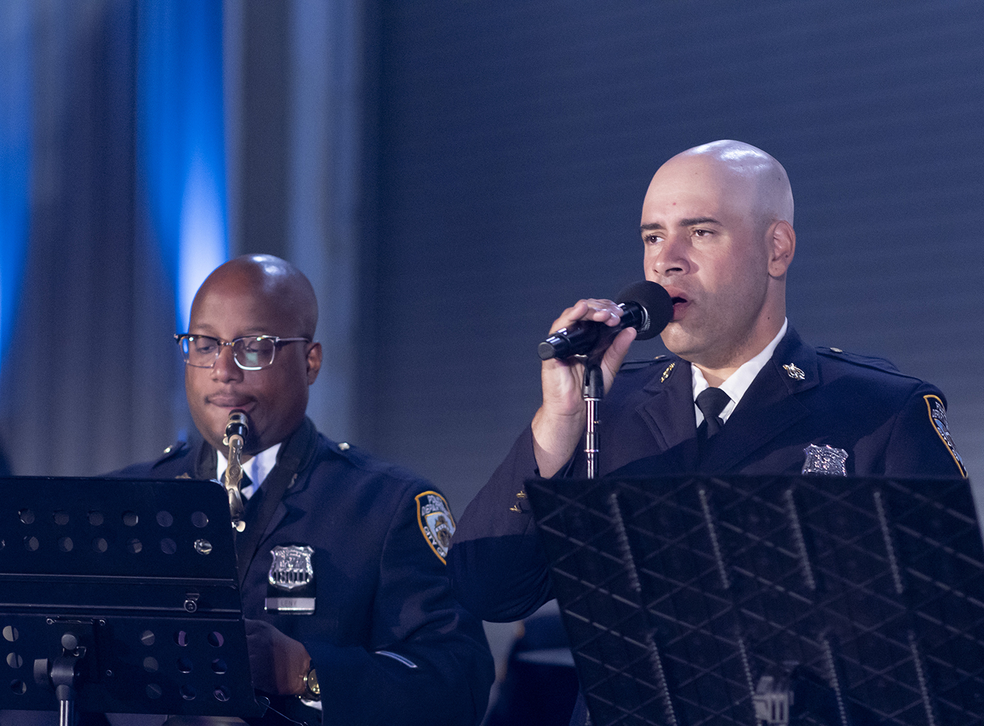 NYPD Jazz Band Close Up