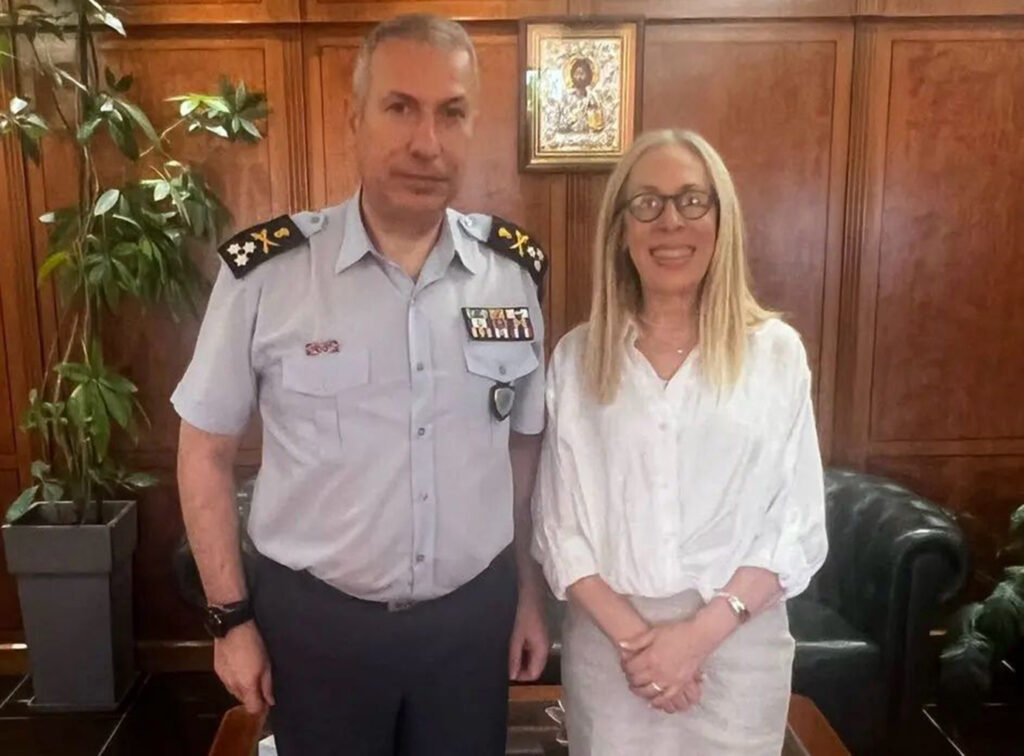 Susan Birnbaum and Lieutenant General Dimitrios Mallios resized